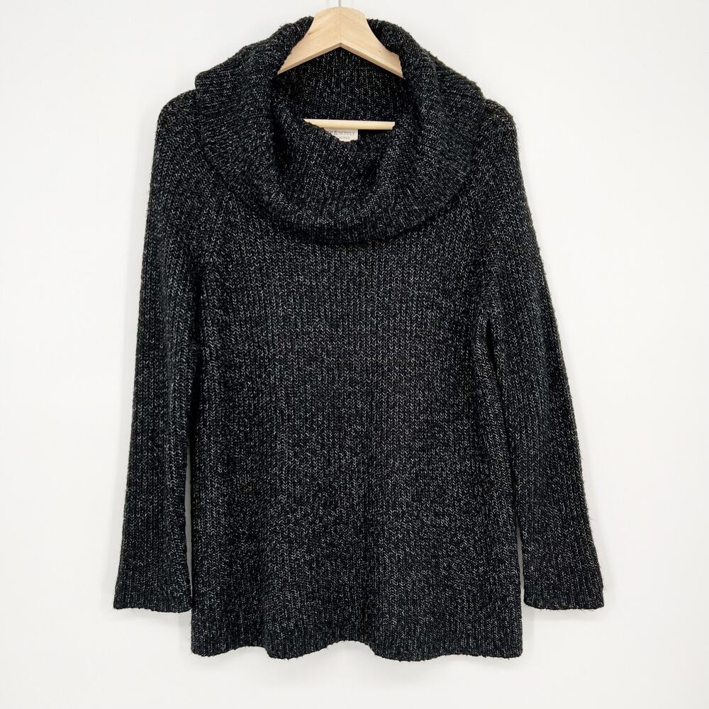 Denim & Supply Ralph Lauren Cowl Neck Sweater Small Charcoal Gray Cotton Blend